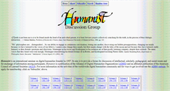 Desktop Screenshot of dhhumanist.org